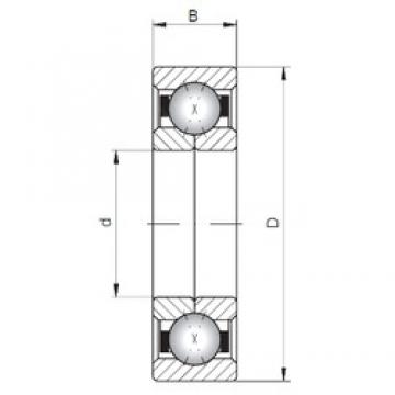ISO QJ322 angular contact ball bearings