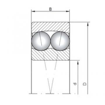 90 mm x 190 mm x 43 mm  ISO 1318 self aligning ball bearings