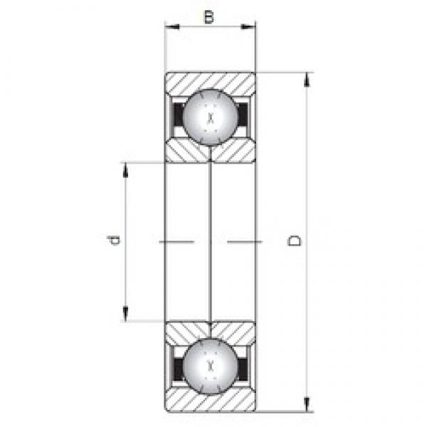 ISO QJ203 angular contact ball bearings #2 image