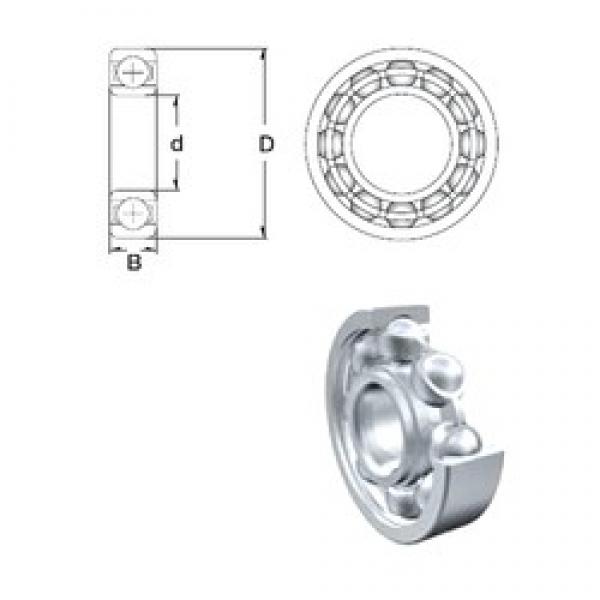 6,35 mm x 15,875 mm x 4,978 mm  ZEN R4-2RS deep groove ball bearings #1 image