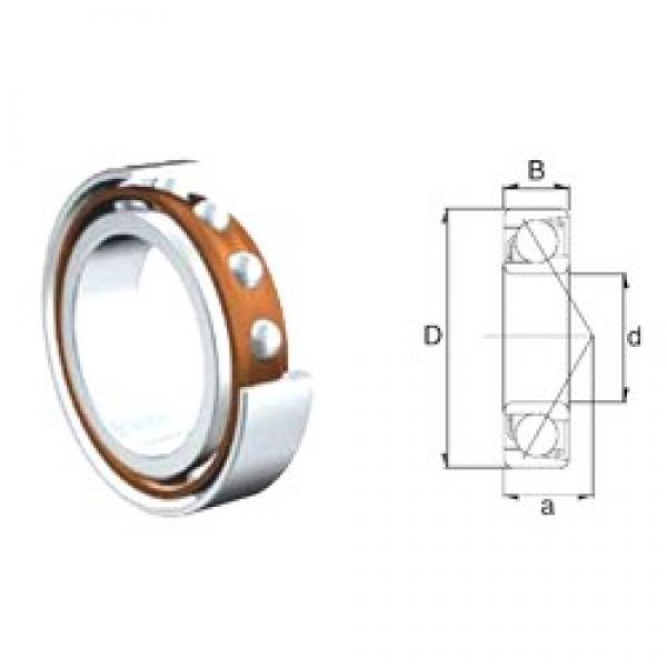 17 mm x 40 mm x 12 mm  ZEN 7203B-2RS angular contact ball bearings #2 image