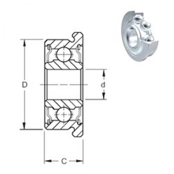 6,35 mm x 15,875 mm x 4,978 mm  ZEN SFR4-2Z deep groove ball bearings #1 image