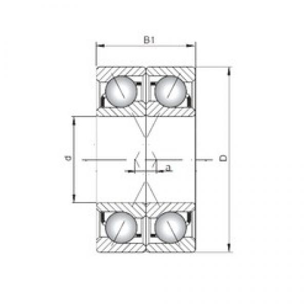 ISO 71903 CDF angular contact ball bearings #2 image