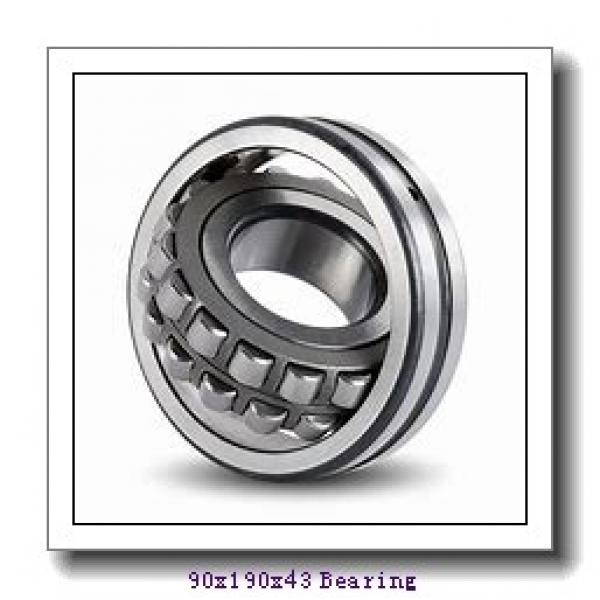 90 mm x 190 mm x 43 mm  NKE NJ318-E-MA6+HJ318-E cylindrical roller bearings #1 image