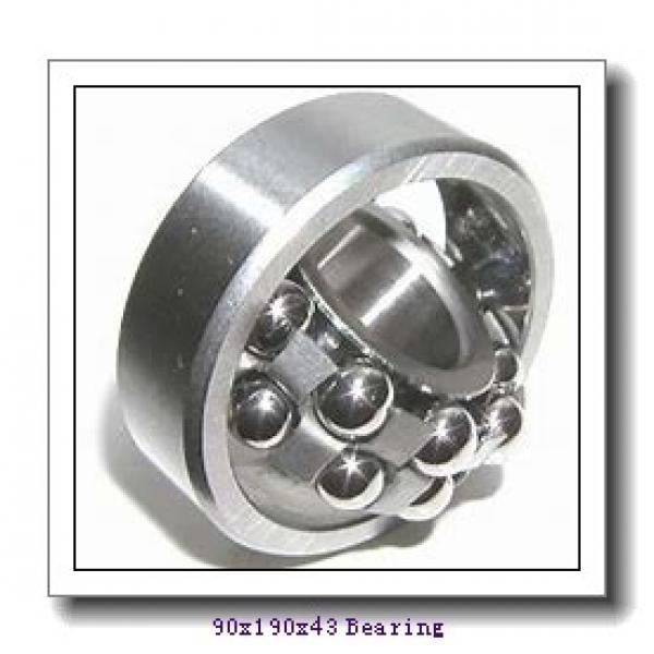90 mm x 190 mm x 43 mm  NKE NJ318-E-M6+HJ318-E cylindrical roller bearings #1 image