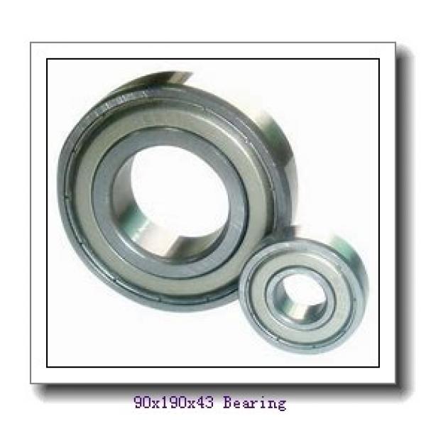 90 mm x 190 mm x 43 mm  FAG NJ318-E-TVP2 + HJ318-E cylindrical roller bearings #1 image